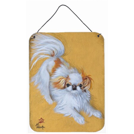 Carolines Treasures Japanese Chin Red White Play Wall and Door Hanging Prints MH1033DS1216